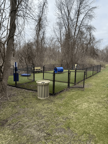 On-site dog park—because pets are family too!